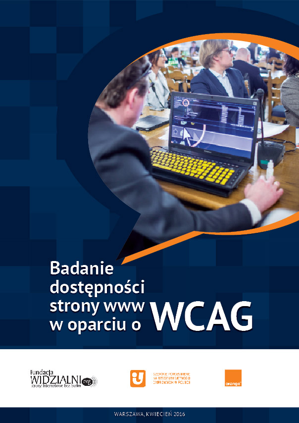 okładka podręcznika Badanie stron www w oparciu o WCAG