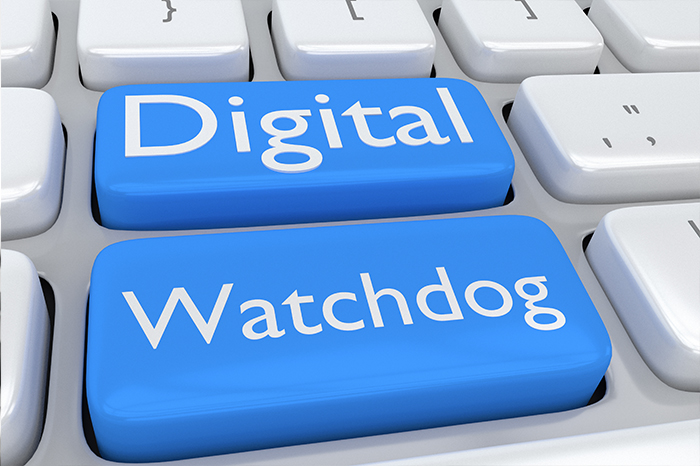 Napis Digital Watchdog na klawiaturze
