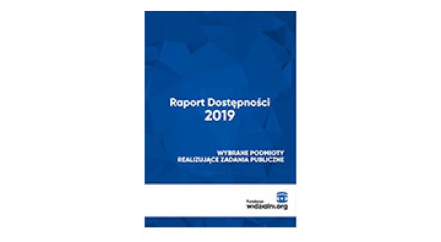 Powiększ obraz: Okładka Raport Dostępności 2019